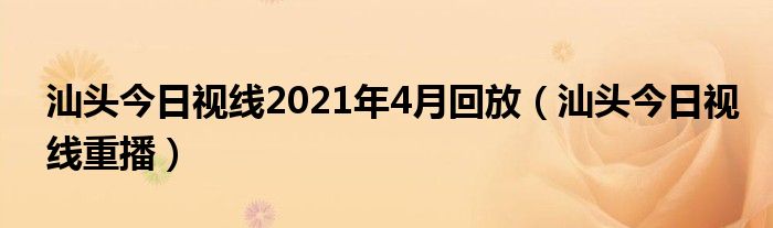 汕頭今日視線最新一期，城市發(fā)展與民生改善的觀察報告分析